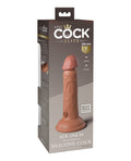 King Cock Elite King Cock Elite 6" Dual Density Silicone Cock - Tan - Image 2