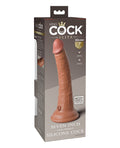 King Cock Elite King Cock Elite 7" Dual Density Silicone Cock - Tan - Image 2