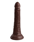 King Cock Elite King Cock Elite 7" Dual Density Silicone Cock - Brown - Image 2