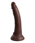 King Cock Elite King Cock Elite 7" Dual Density Silicone Cock - Brown - Image 3