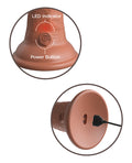 King Cock Elite King Cock Elite 6" Dual Density Vibrating Silicone Cock - Tan - Image 4