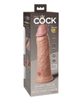 King Cock Elite King Cock Elite 8" Dual Density Vibrating Silicone Cock - Light - Image 2