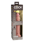 King Cock Elite King Cock Elite 9" Dual Density Vibrating Silicone Cock w/Remote - Light