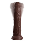 King Cock Elite 9" Dual Density Vibrating Silicone Cock w/Remote - Brown (4)