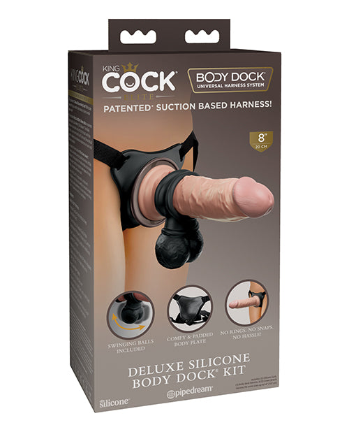 King Cock Elite King Cock Elite Deluxe Silicone Body Dock Kit