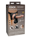 King Cock Elite King Cock Elite Ultimate Vibrating Silicone Body Dock Kit w/Remote - Image 5