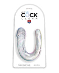 King Cock King Cock Clear Medium Double Trouble Dildo - Clear