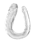 King Cock King Cock Clear Large Double Trouble Dildo - Clear - Image 2
