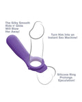 Fantasy C-Ringz Fantasy C-Ringz Ride N' Glide Couples Ring - Purple - Image 5