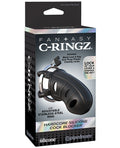 Fantasy C-Ringz Fantasy C-Ringz Hardcore Silicone Cock Blocker - Black