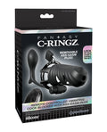 Fantasy C-Ringz Fantasy C-Ringz Remote Controlled Vibrating Cock Blocker w/Ass-Gasam Plug - Black