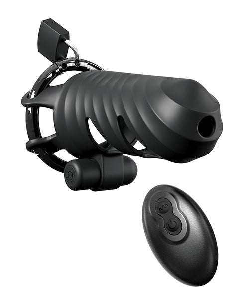 Fantasy C-Ringz Fantasy C-Ringz Remote Controlled Vibrating Cock Blocker - Black