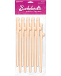 Bachelorette Party Favors Bachelorette Party Favors Dicky Sipping Straws - Flesh Pack of 10