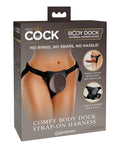 King Cock Elite King Cock Elite Comfy Body Dock Strap On Harness - Black