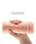 PDX Extreme Pipedream Extreme Toyz Mega Grip Squeezable Vibrating Strokers - Pussy - Image 5
