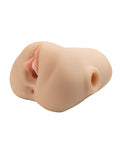PDX Plus PDX Plus Double Pounder Vibrating Squeeze Stroker - Light - Image 2