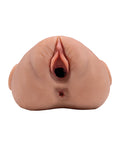 PDX Plus PDX Plus Double Pounder Vibrating Squeeze Stroker - Brown - Image 3