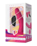 Pegasus Pegasus 6" Rechargeable Ripple Peg w/Adjustable Harness & Remote - Pink
