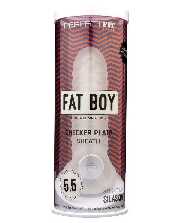 Perfect Fit Perfect Fit Fat Boy 5.5" Checker Plate Sheath - Clear