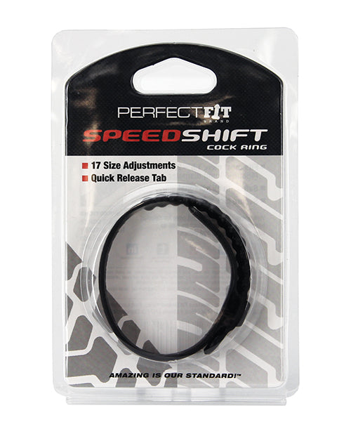 Perfect Fit Perfect Fit Speed Shift 17 Adjustments Cock Ring - Black