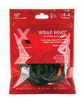 Xplay Gear Xplay Gear Silicone 12" Slim Wrap Ring - Black Pack of 2