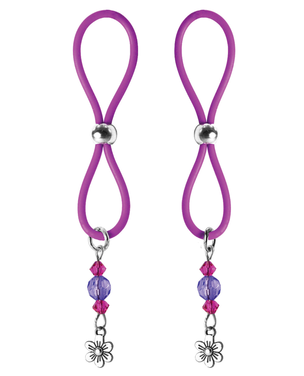 Bijoux de Nip Bijoux de Nip Nipple Halos Flower Charm - Purple