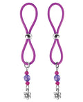 Bijoux de Nip Bijoux de Nip Nipple Halos Flower Charm - Purple
