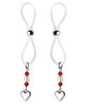 Bijoux de Nip Bijoux de Nip Nipple Halos Heart Charm - Red/Clear