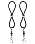Bijoux de Nip Bijoux de Nip Nipple Halos Star Charm - Turquoise/Black