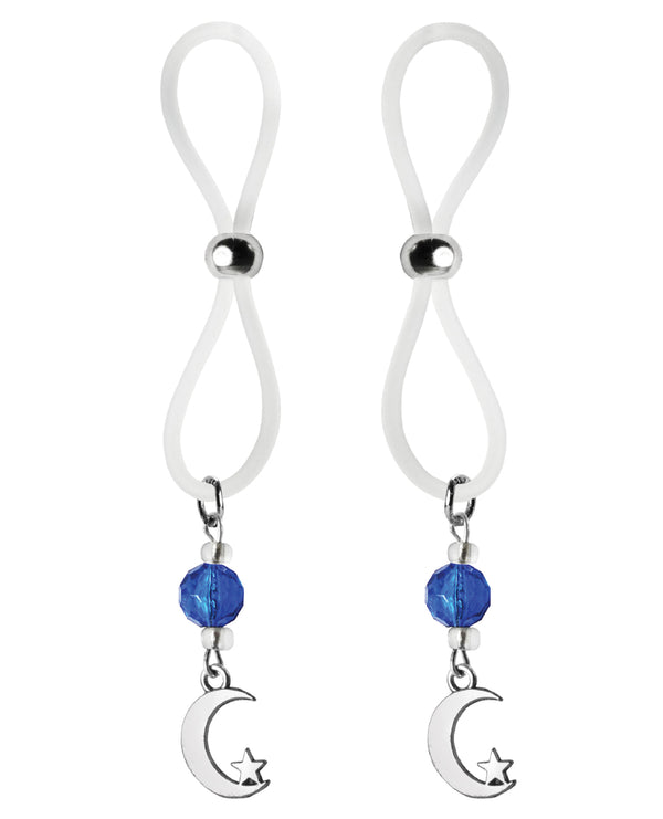 Bijoux de Nip Bijoux de Nip Nipple Halos Moon & Star Charm - Blue/Clear