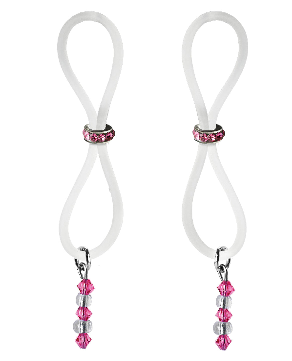 Bijoux de Nip Bijoux de Nip Nipple Halos Pink Gem Slider - Pink/Clear
