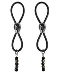 Bijoux de Nip Bijoux de Nip Nipple Halos Black Skull Slider - Black/Silver