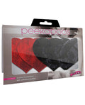Peekaboos Stolen Kisses Hearts - Red & Black Pack of 2