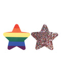 Peekaboos Peekaboos Pride Rainbow Glitter Stars - Pack of 2 - Image 2