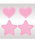 Peekaboos Peekaboos Glow in the Dark Hearts & Stars - Hot Pink 2 Pairs - Image 2