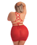 Pink Lipstick Pink Lipstick Midnight Sun Skirt Set Red QN - Image 2