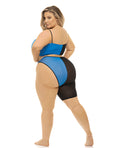 Pink Lipstick Pink Lipstick Block You Out Bandeau & Bottom Black/Blue QN - Image 2