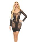 Pink Lipstick Pink Lipstick Animal Inside Chemise Black O/S