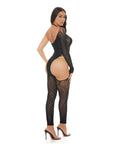 Pink Lipstick Pink Lipstick Star Sign Bodystocking - Black O/S - Image 2