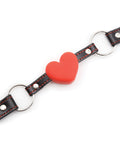 Plesur Plesur Heart Ball Gag w/Red Hearts - Black - Image 3