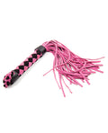 Plesur Plesur 15" Leather Flogger - Pink - Image 2