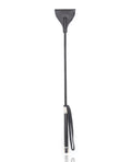 Plesur Plesur 21" Wide Tip Leather Crop - Black - Image 2