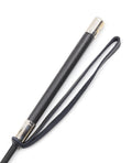 Plesur Plesur 21" Wide Tip Leather Crop - Black - Image 3