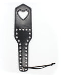 Plesur Plesur Cut-Out Heart w/Studs Paddle - Black