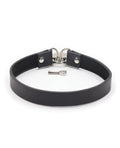 Plesur Plesur PVC Collar w/Heart Lock - Black - Image 2