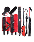 Plesur Plesur Deluxe Bondage Kit - Black/Red - Image 2