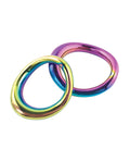 Plesur Plesur 1-3/4" Metal Cock Ring - Rainbow