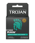 Trojan Trojan Raw Condoms - Pack of 3
