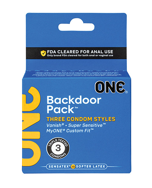 One One Backdoor Pack Custom Fit Condoms - Pack of 3