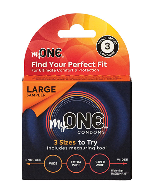One My One Large Sampler Condoms - Pack of 3